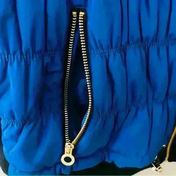 CALVIN KLEIN PLUS SIZE BLUE/BLACK GOLD ACCENTS ACTIVE FALL WINTER  ATHLETIC VEST - Picture 4 of 12